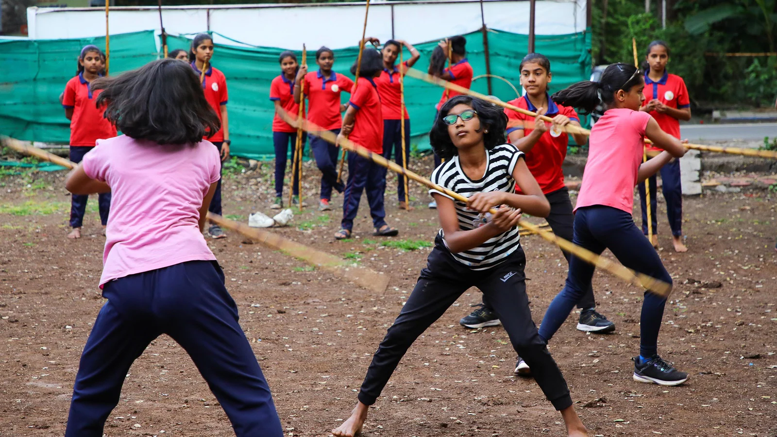 For Self Defense training to the girls in Borna village, Aligarh Uttar Pradesh, India